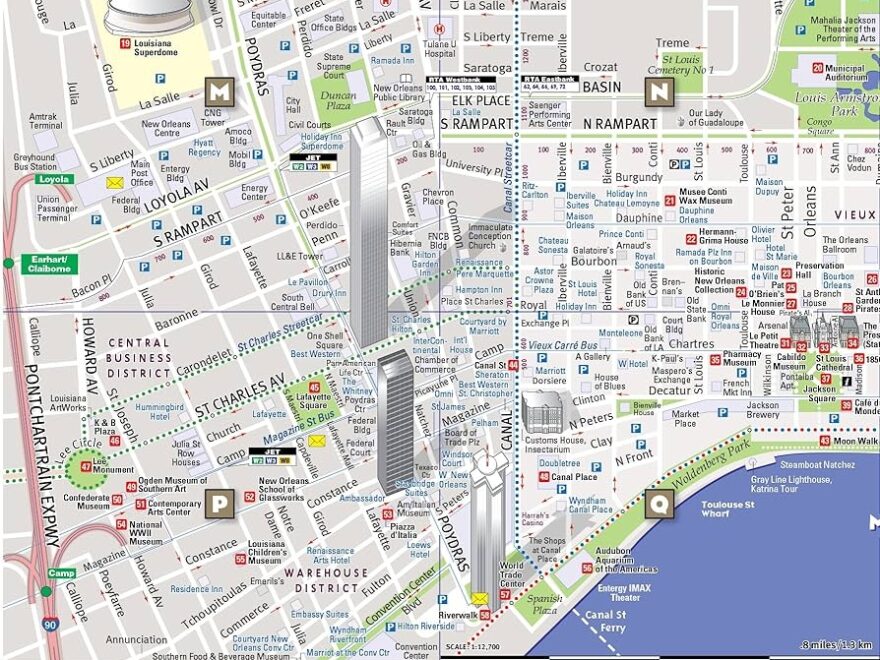 StreetSmart New Orleans By VanDam Laminated Pocket Size City Street Freeway Map To New Orleans LA Complete With All Attractions Sights Museums Hotels And Shopping Stephan Van Dam Stephan Van