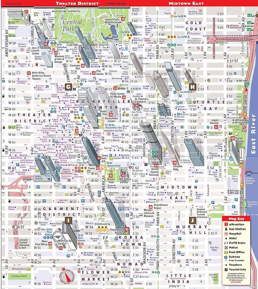 Nyc Midtown Map Printable