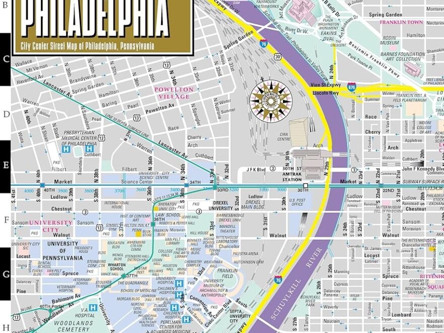 Streetwise Philadelphia Map Laminated City Center Street Map Of Philadelphia PA Folding Pocket Size Travel Map With Septa Metro Map Bus Map Streetwise Maps 9780935039078 Amazon Books