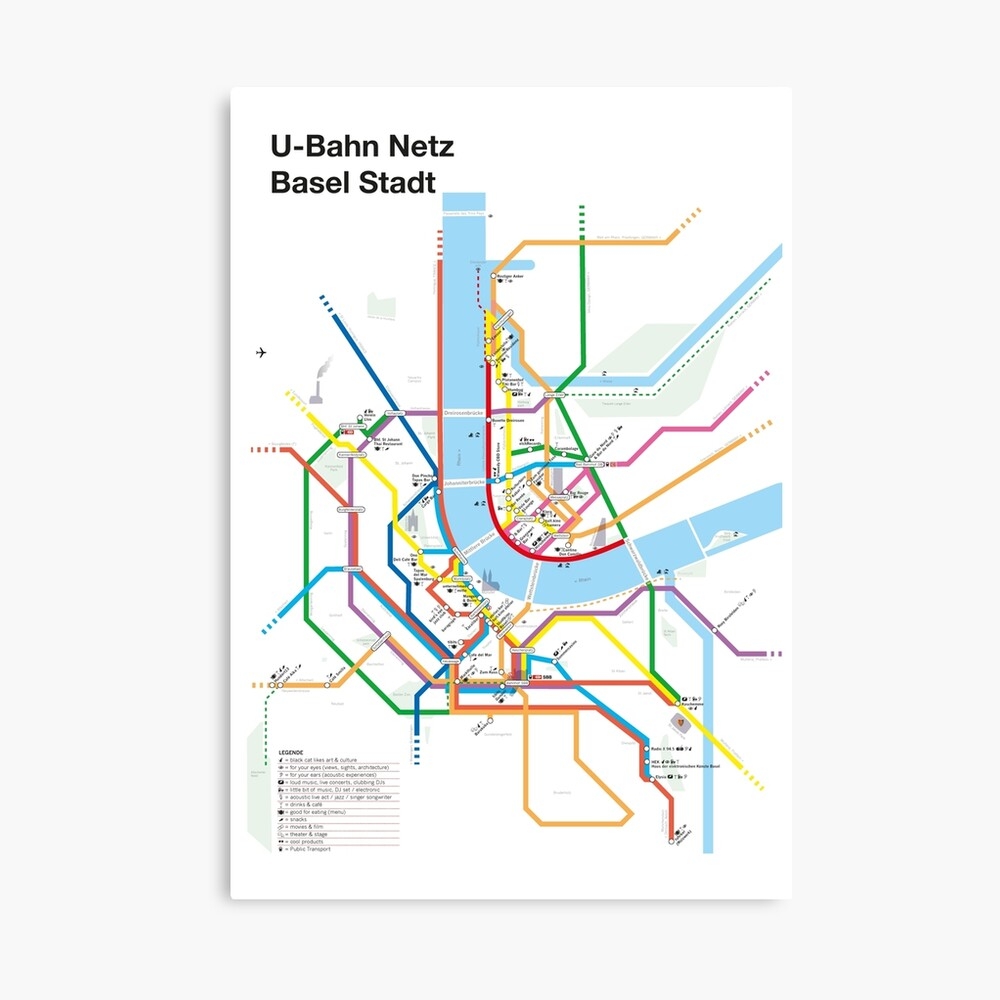 Basel Metro Map Printable
