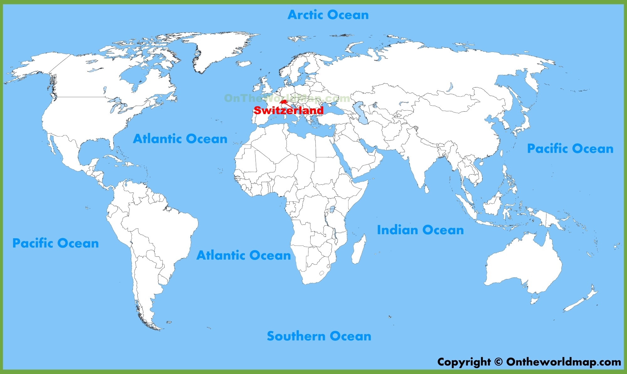 Switzerland Location On The World Map Ontheworldmap