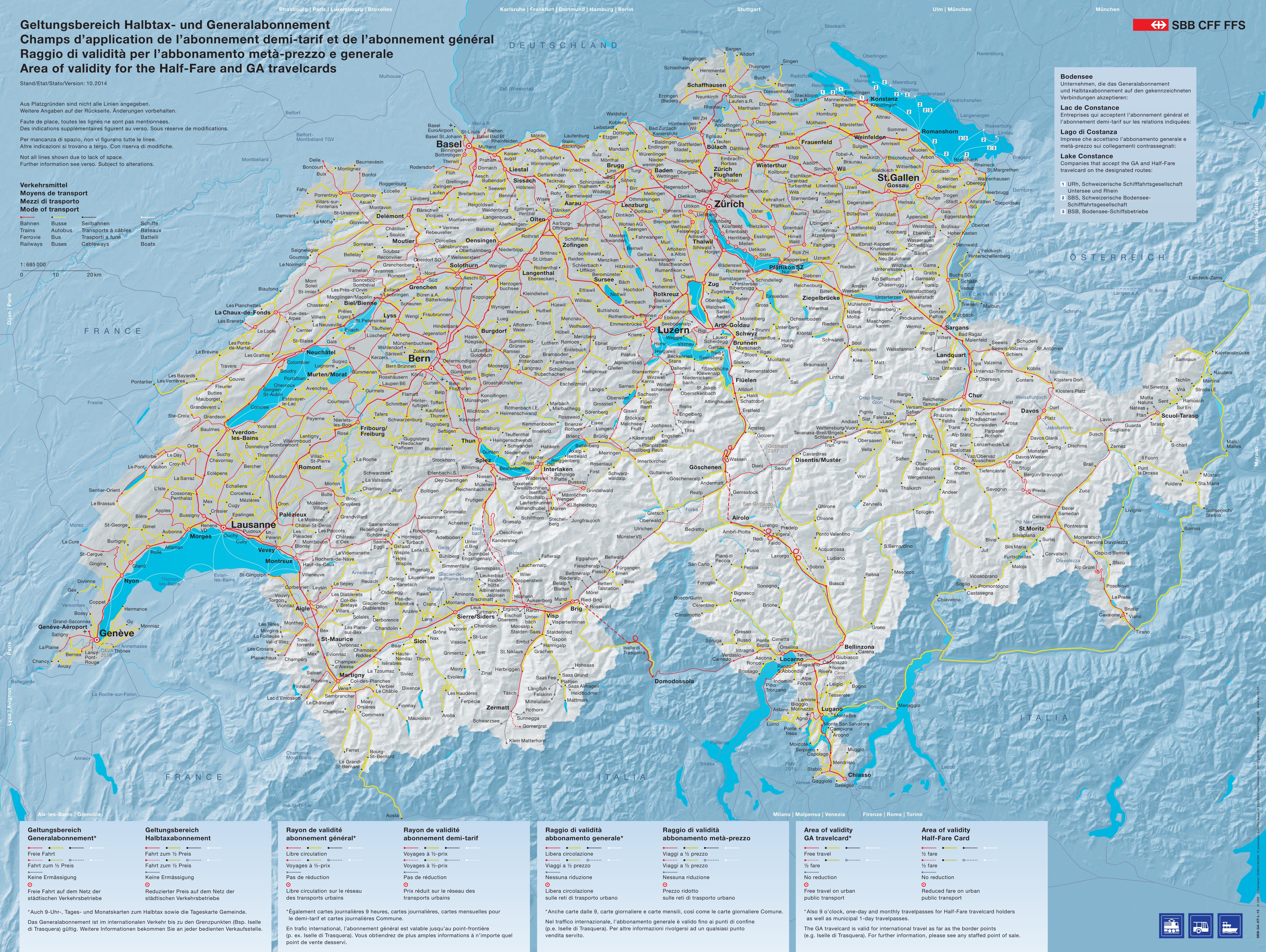 Switzerland Railway Map Ontheworldmap
