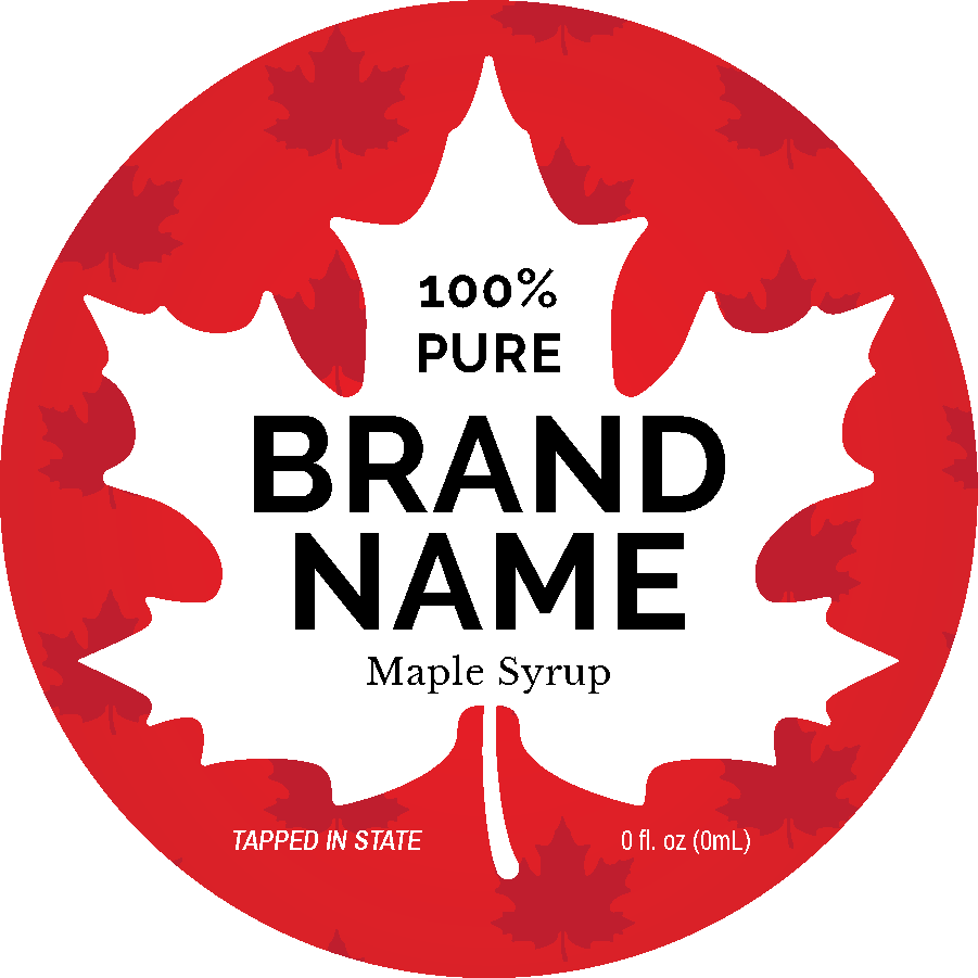 Free Printable Maply Syrup Bottle Labels