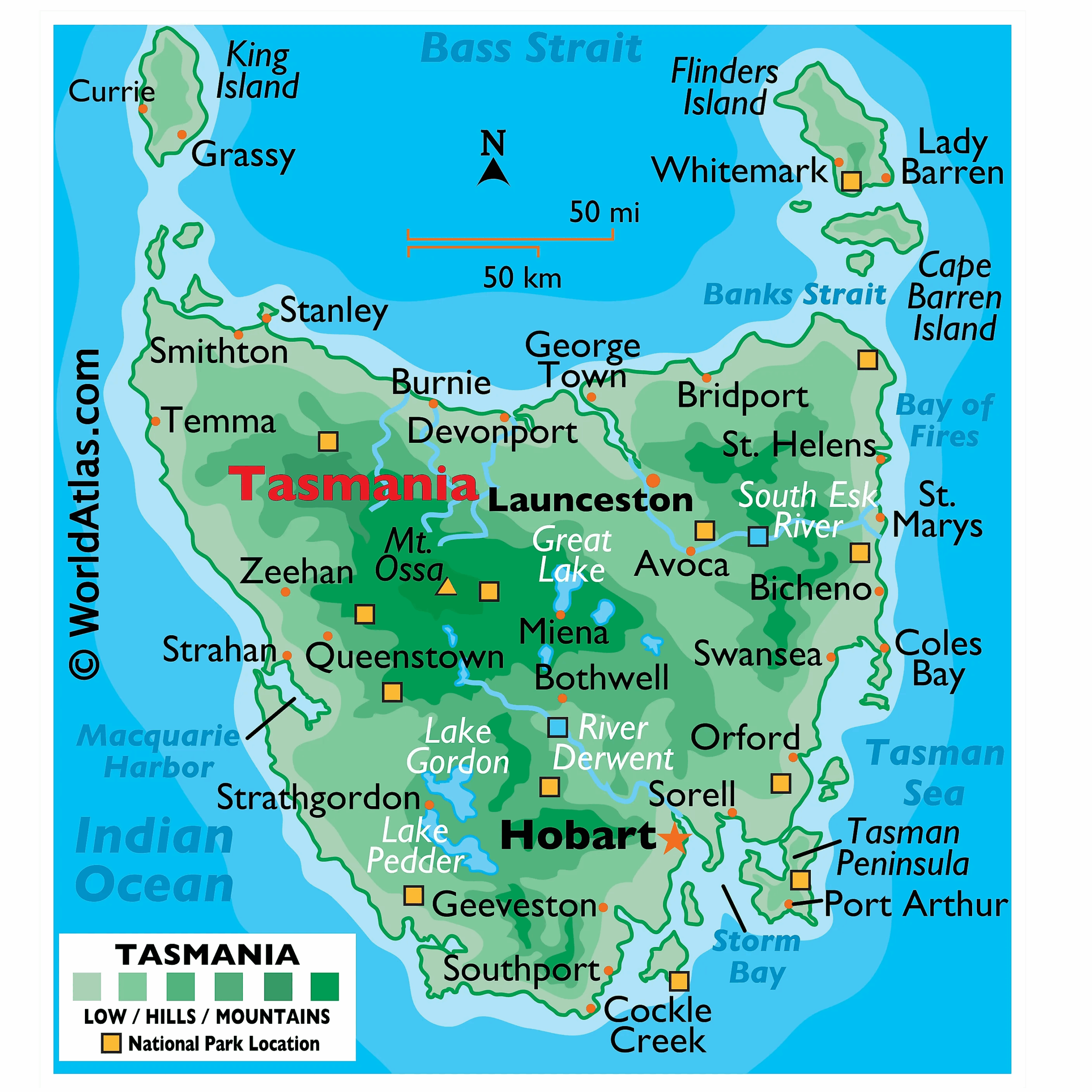 Tasmania Maps Facts World Atlas Tasmania Maps Facts World Atlas