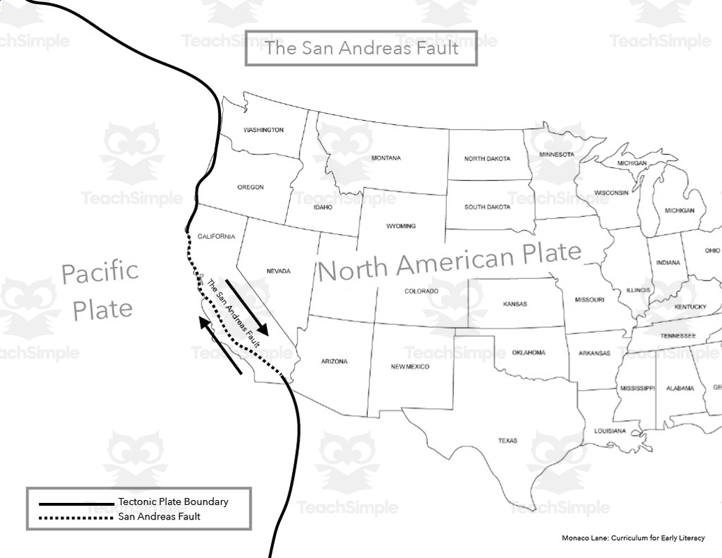 Blank Tectonic Plate Map Printable
