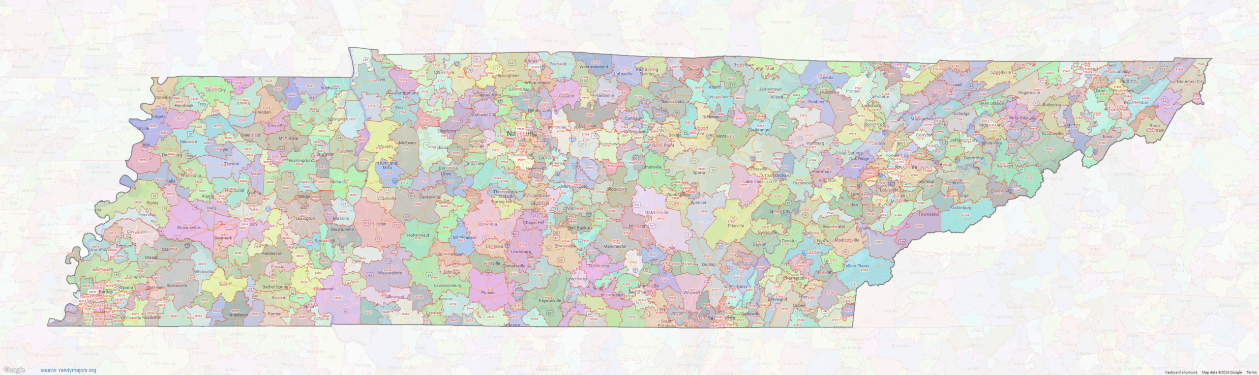 Printable Map Of Tennessee Cities And Towns