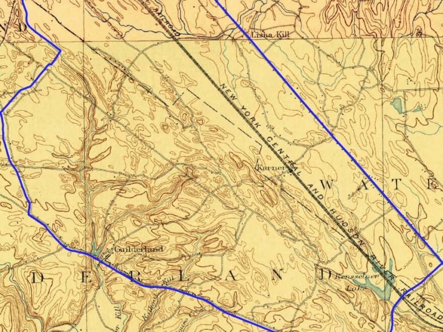 Terrain Map Albany Pine Bush Study Area 1893 Andy Arthur