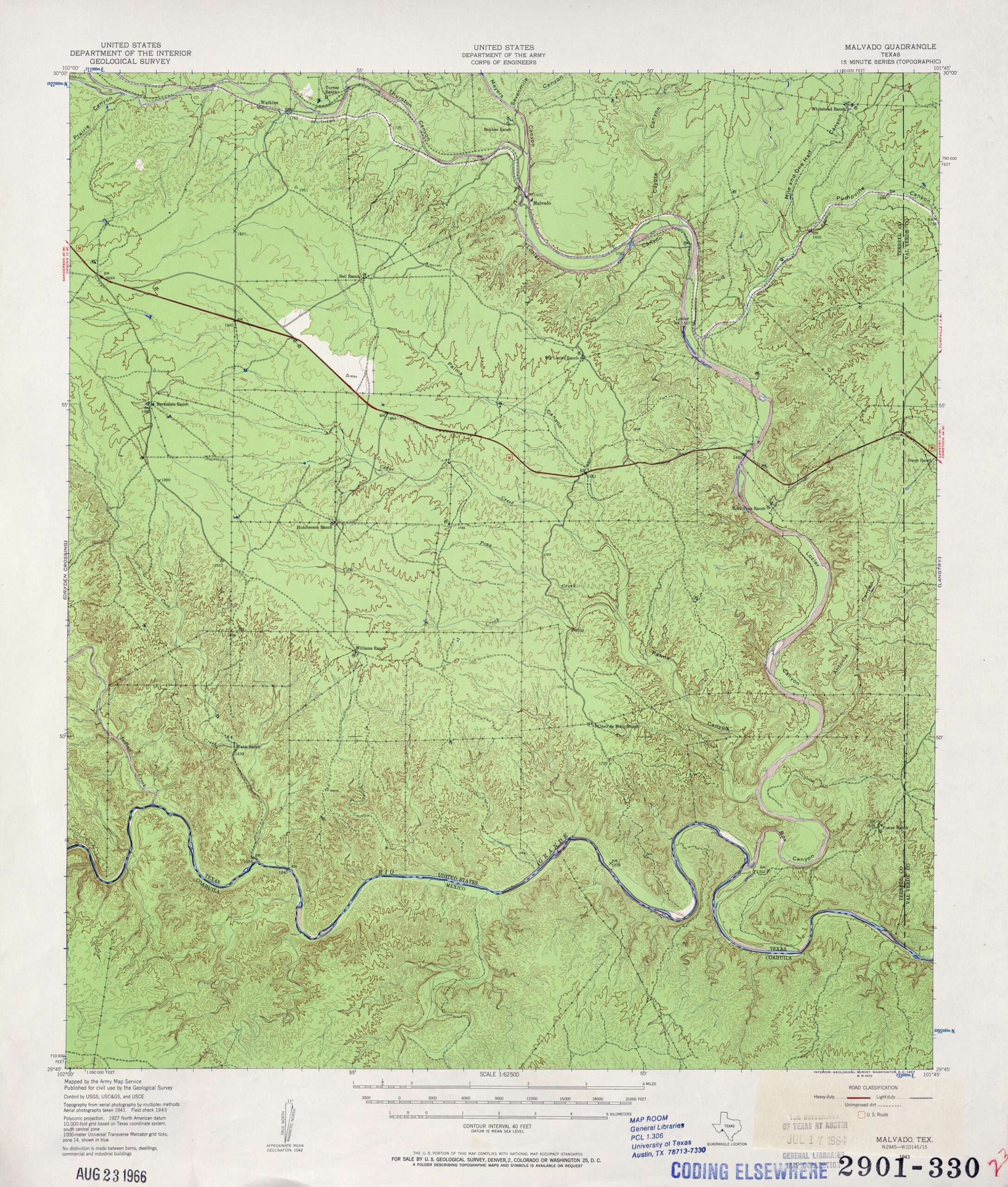Free Printable Usgs Topo Maps Muldoon Texas