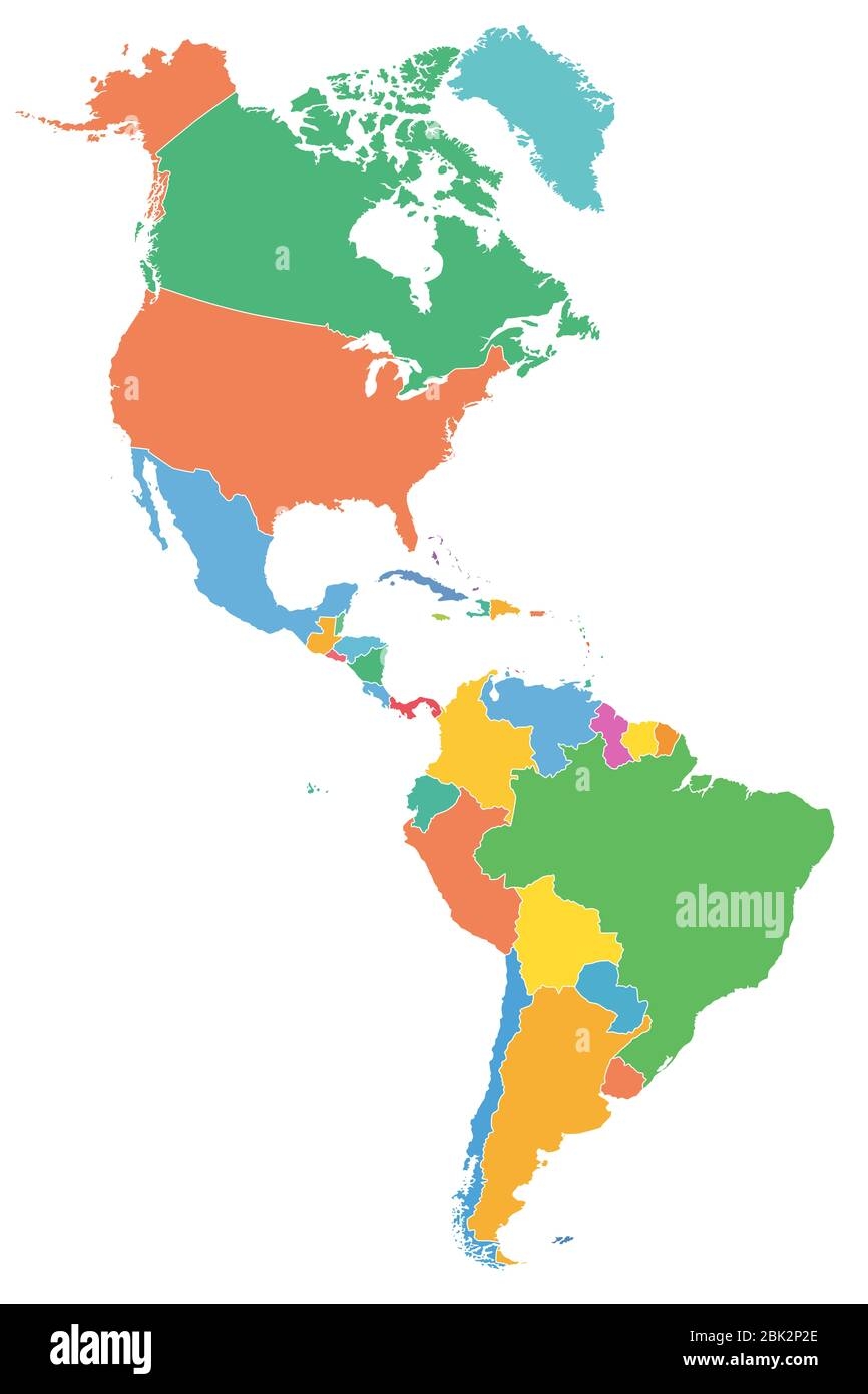 Printable South And Central America Map