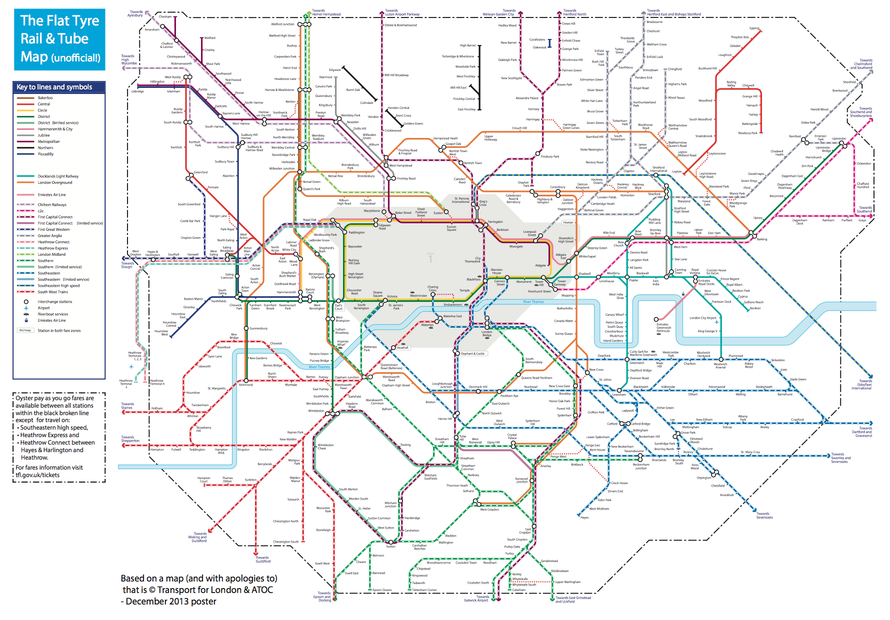 Printable Map Of London Tube