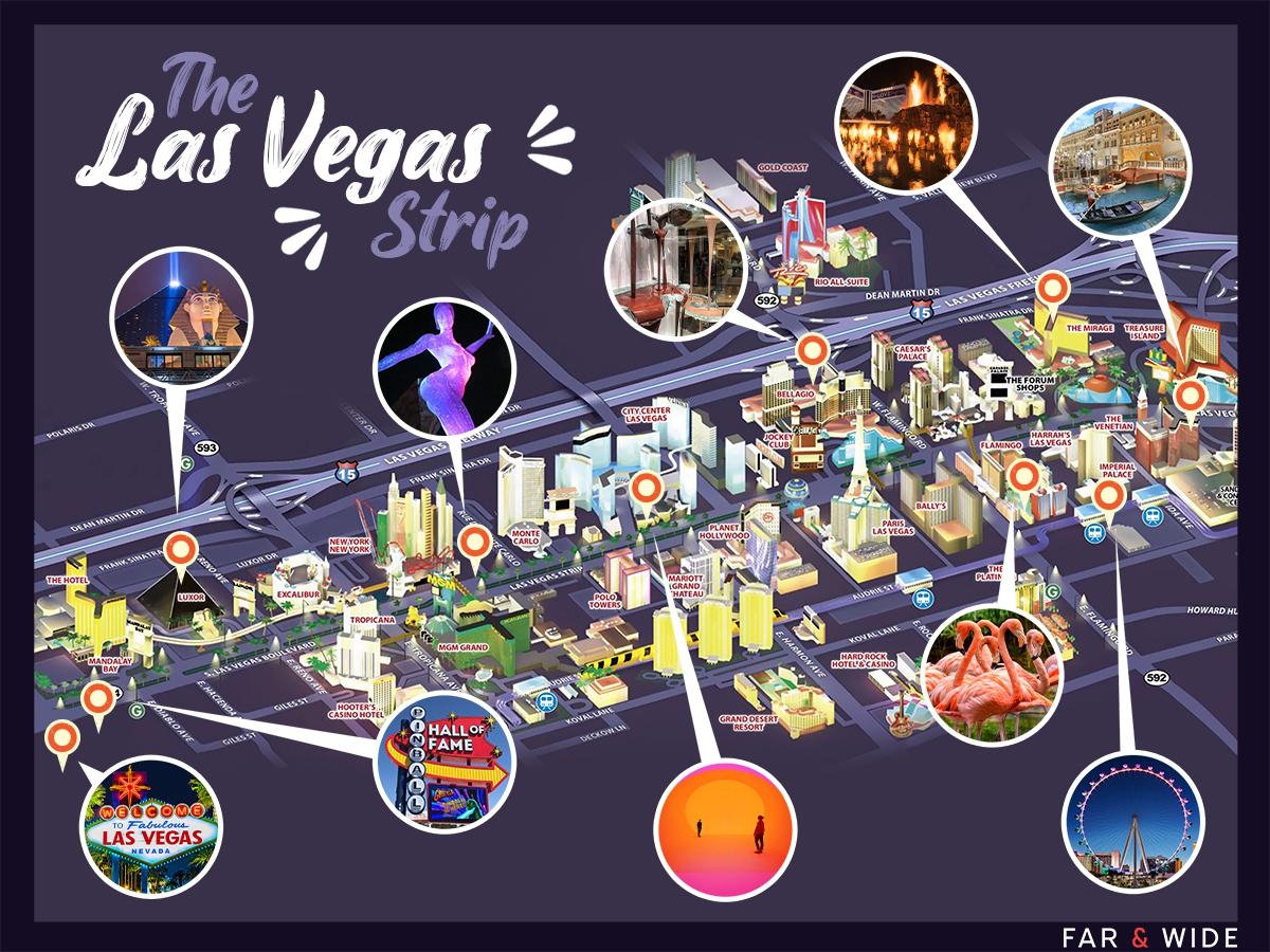 The Las Vegas Strip Map In 2024 Worksheets Library