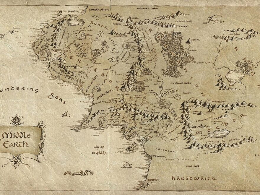 The Lord Of The Rings Maps Middle earth