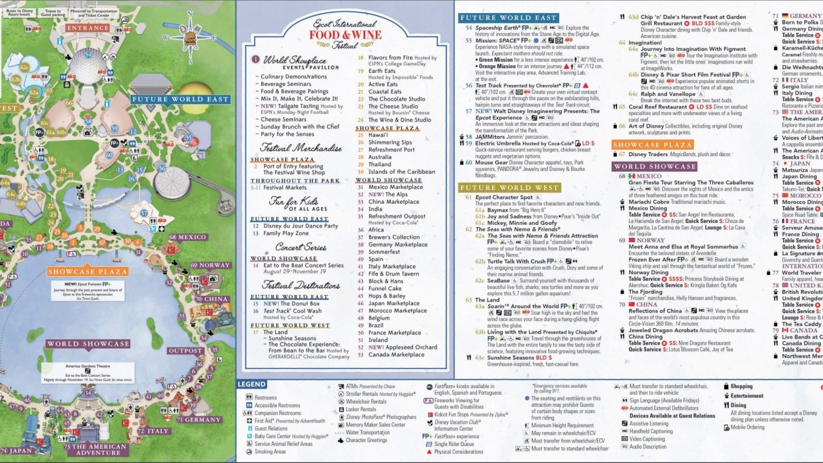 Epcot Disney World Maps Printable