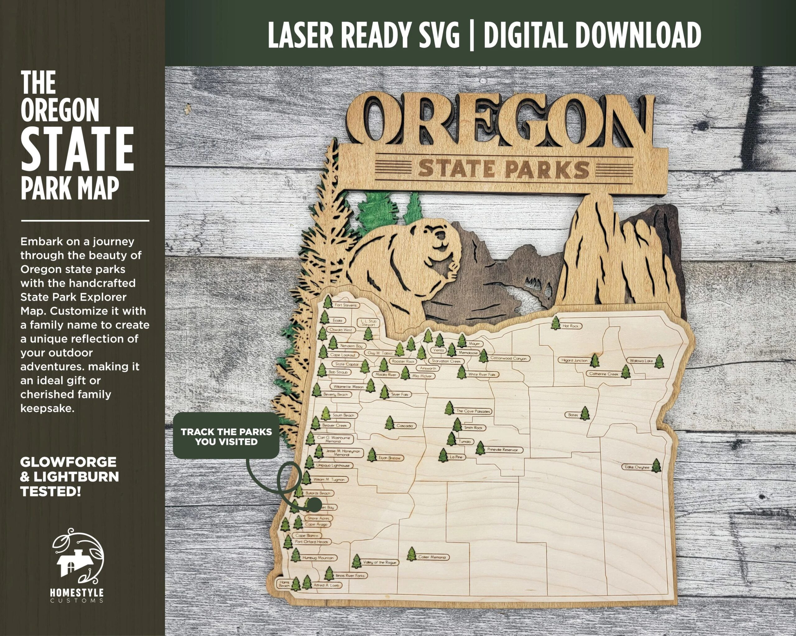 Oregon State Beaches Map Printable