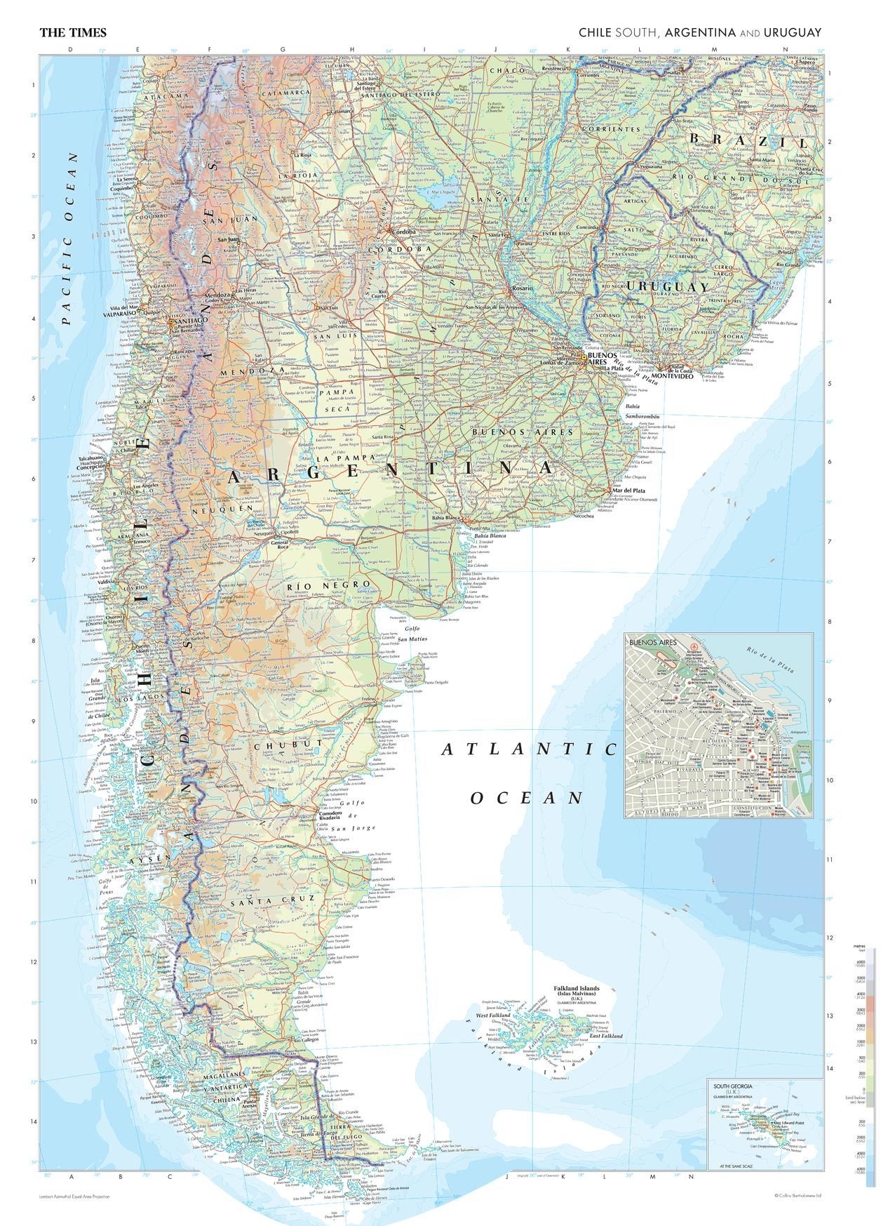 Printable Map Of Chile And Argentina Printable Map Of Chile And Argentina