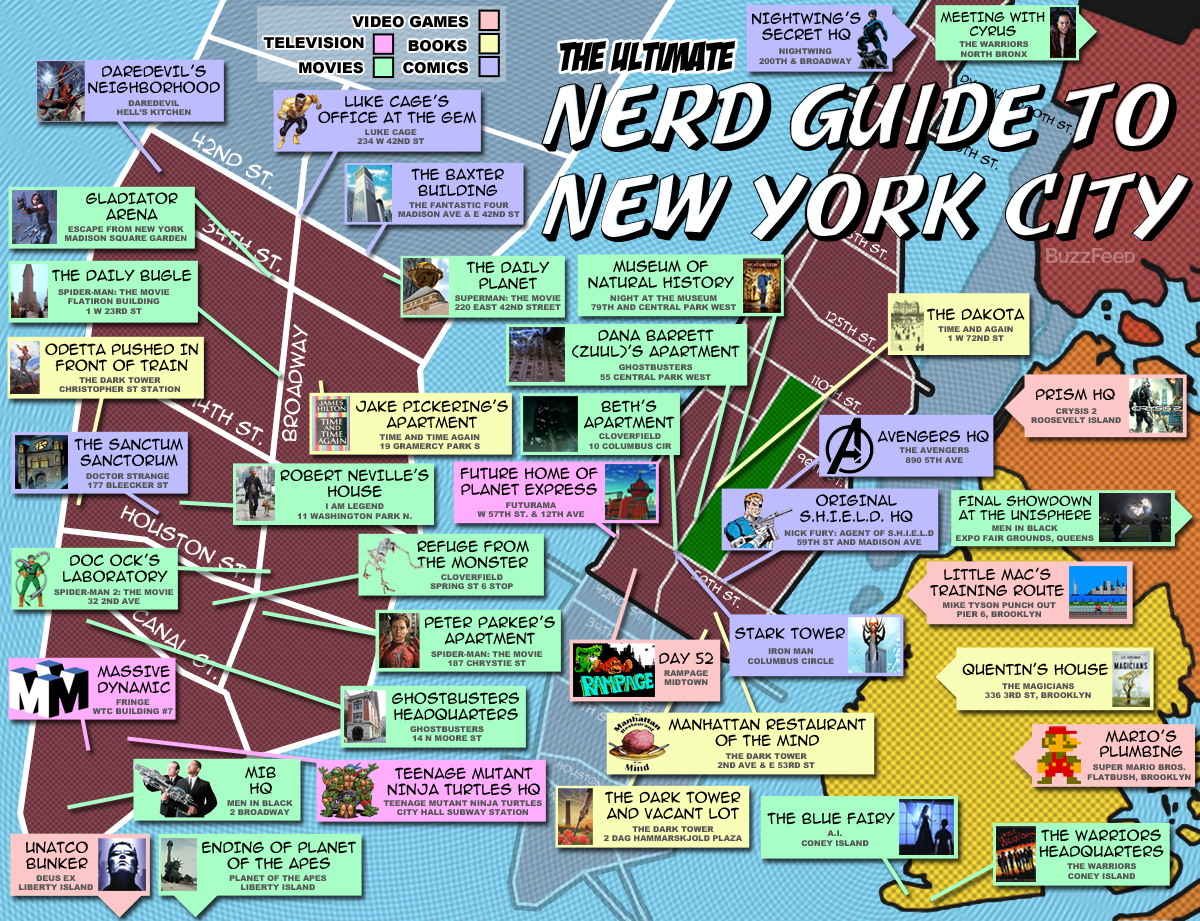 Printable Map Of Nyc Attractions