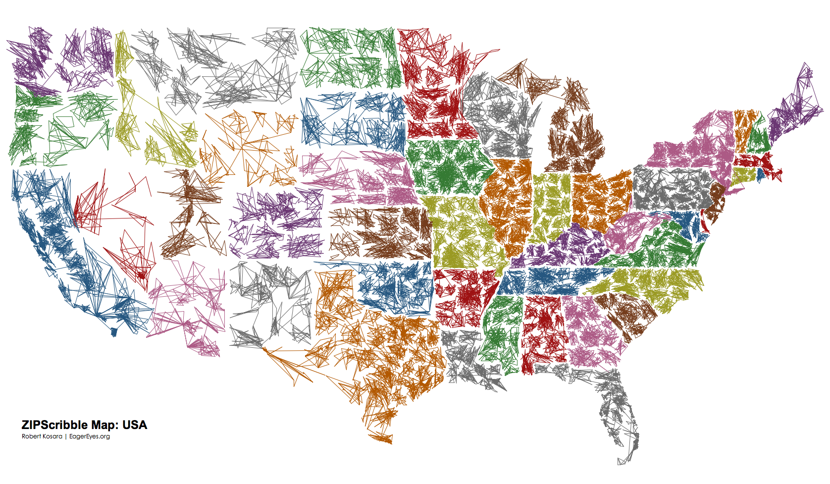 Us Area Code Map Printable