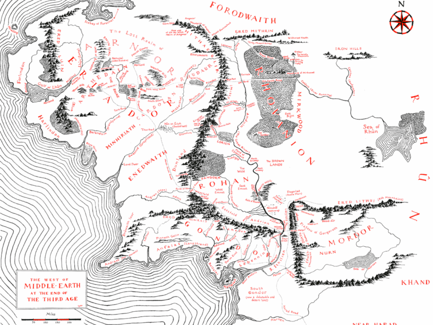 The West Of Middle earth At The End Of The Third Age Tolkien Gateway