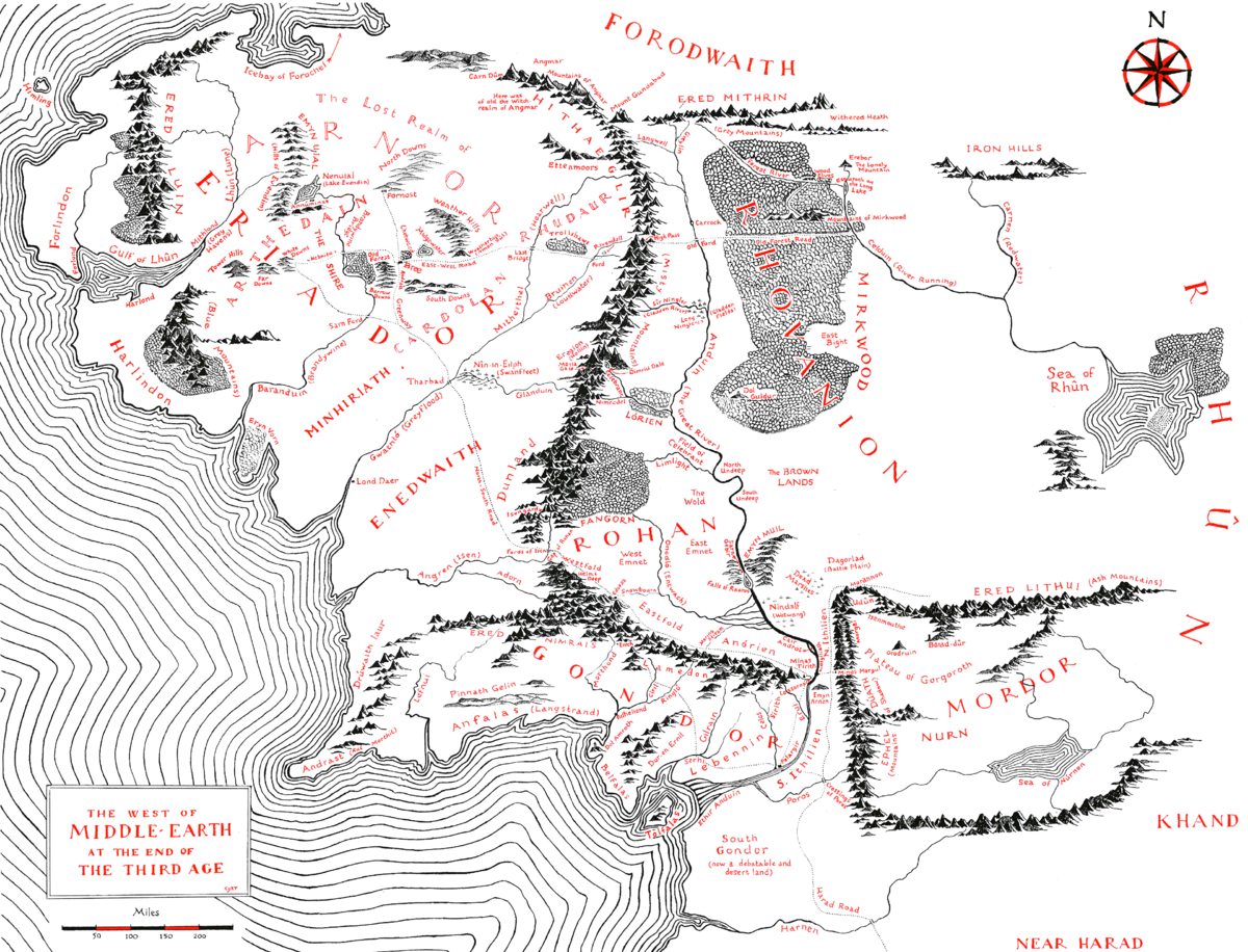 The West Of Middle earth At The End Of The Third Age Tolkien Gateway