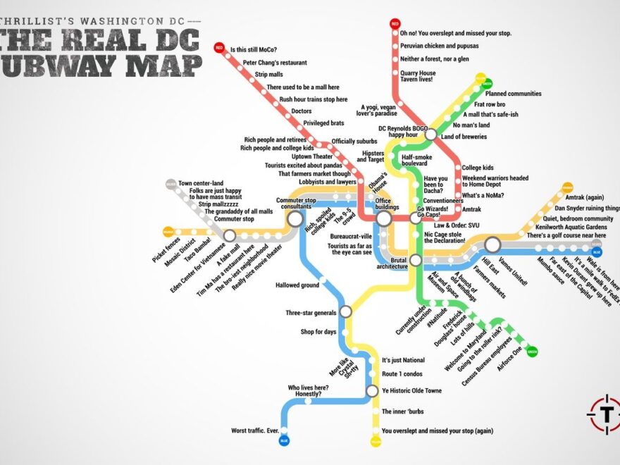 Thrillist Just Created The Most Accurate D C Metro Map Ever Curbed DC