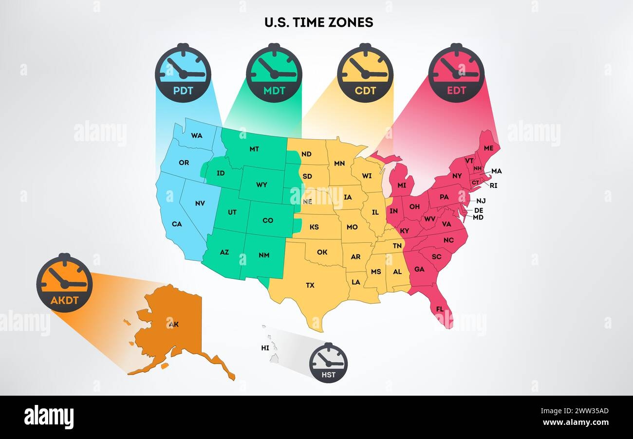 Time Zones Stock Vector Images Page 2 Alamy