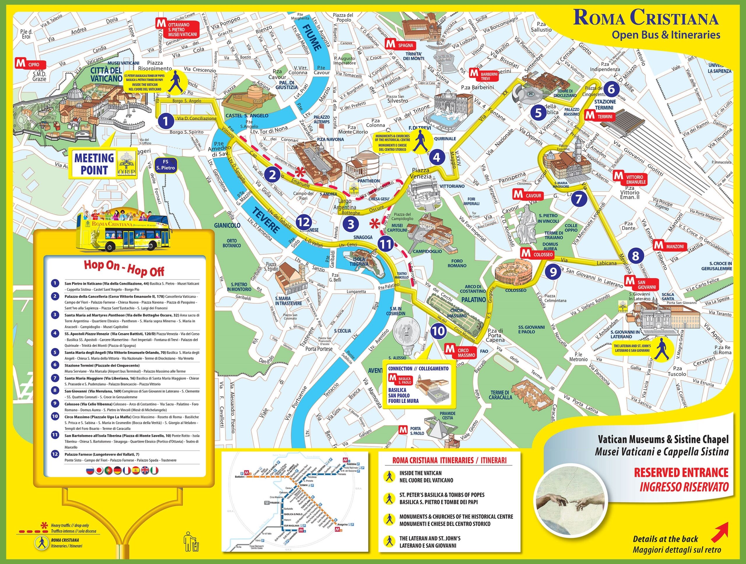 Printable Detailed Map Of Rome