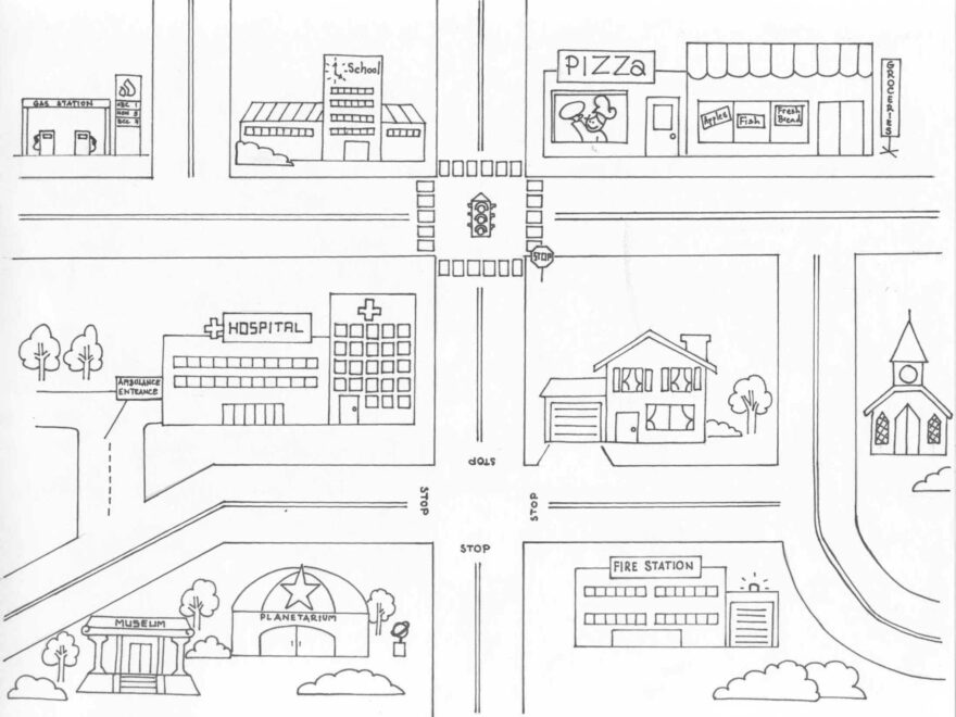 Town Map For Kids
