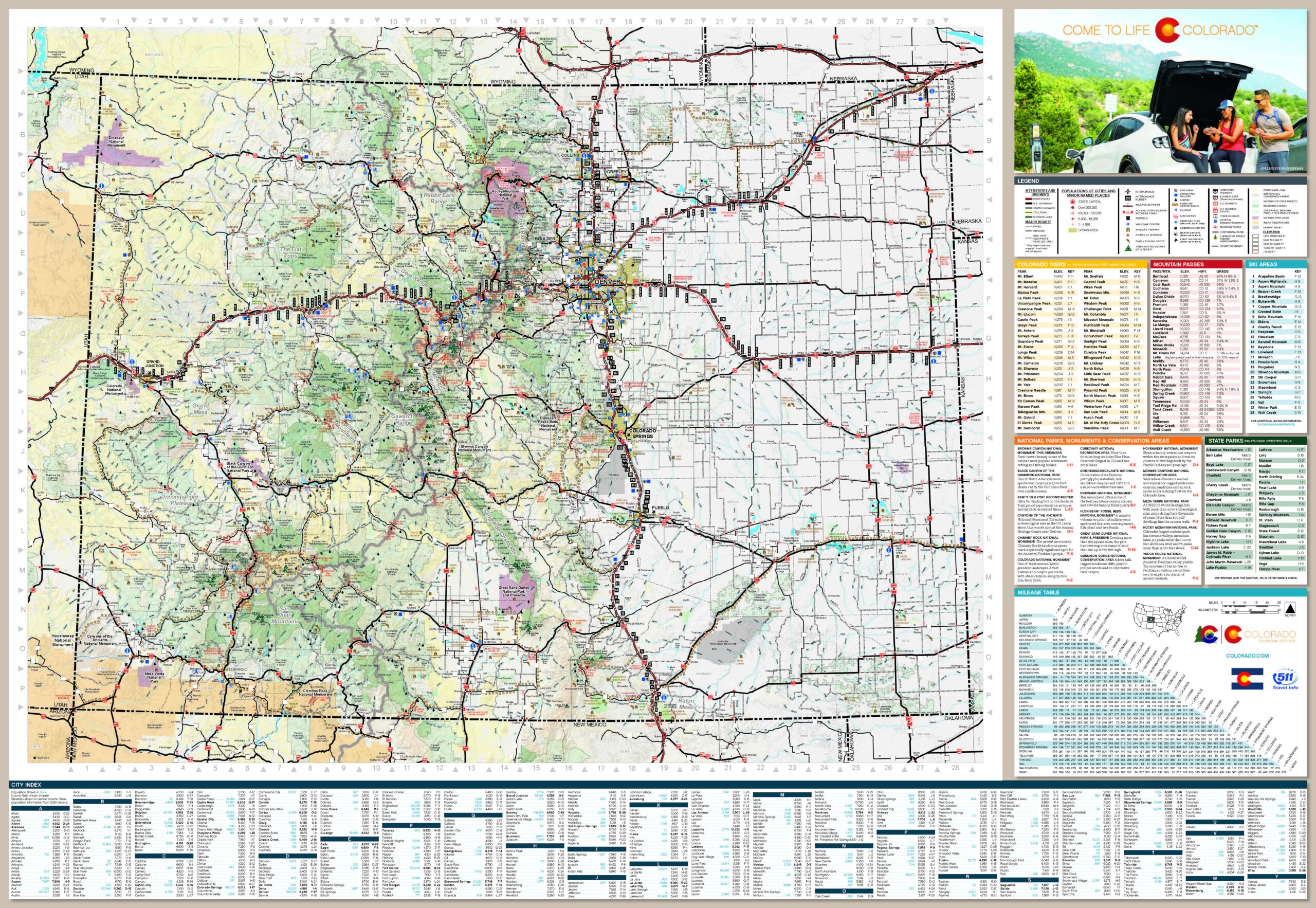 Colorado Basic Map Printable
