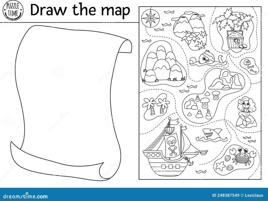 Treasure Map Activity Stock Illustrations 450 Treasure Map Activity Stock Illustrations Vectors Clipart Dreamstime