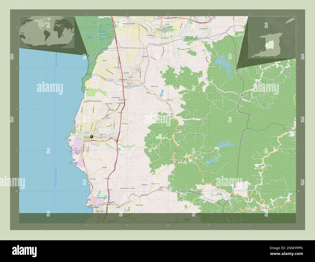 Printable Street Maps Trinidad