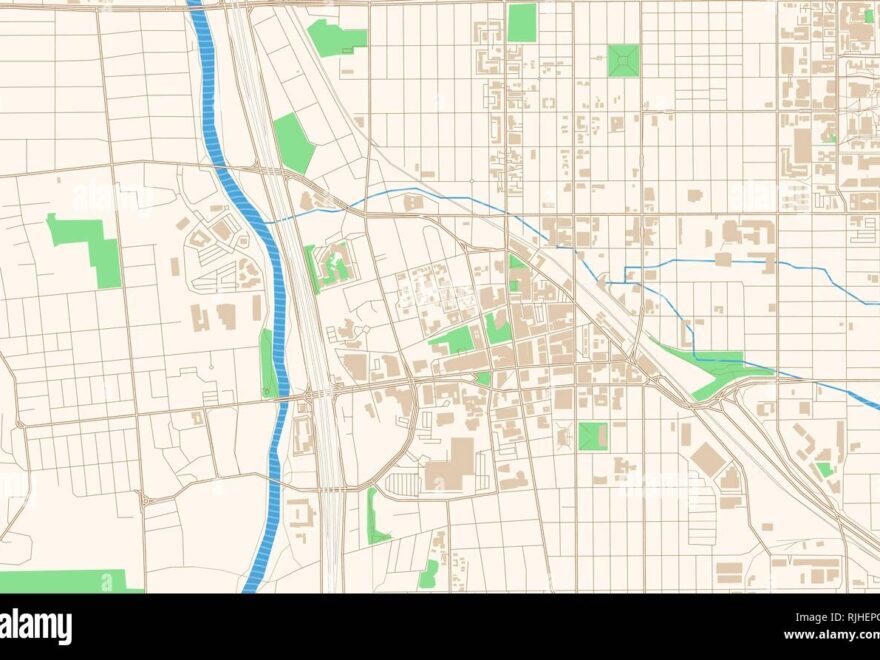 Tucson Arizona Printable Map Excerpt This Vector Streetmap Of Downtown Tucson Is Made For Infographic And Print Projects Stock Vector Image Art Alamy