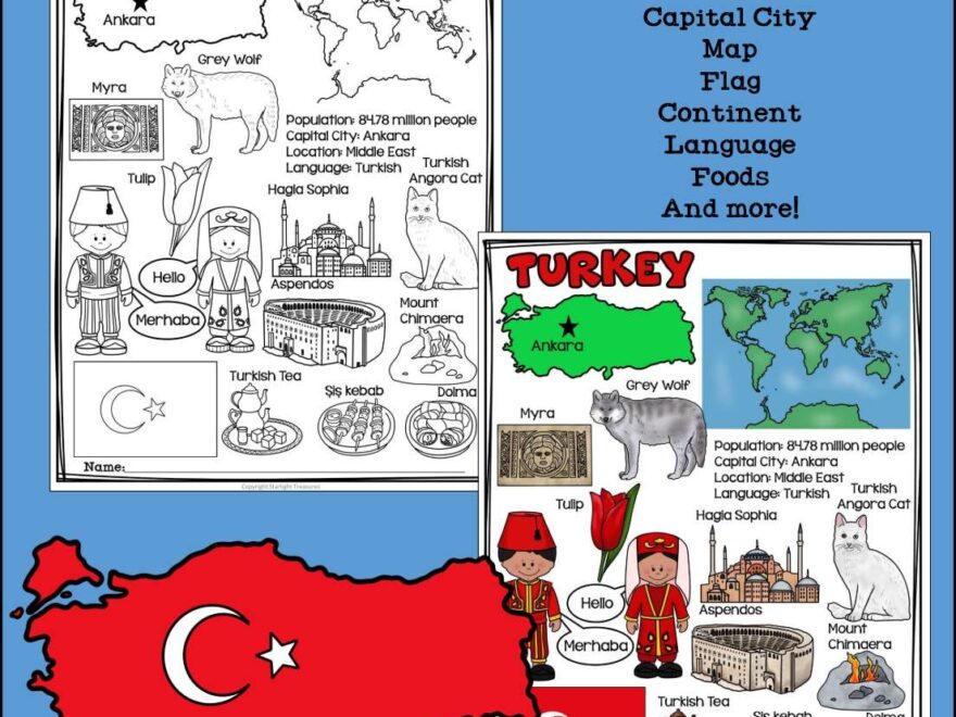 Turkey Fact Sheet For Early Readers A Country Study Classful