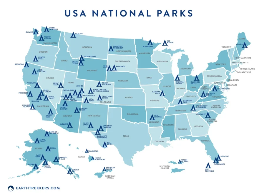 Ultimate US National Parks List For 2025 Printable Checklist