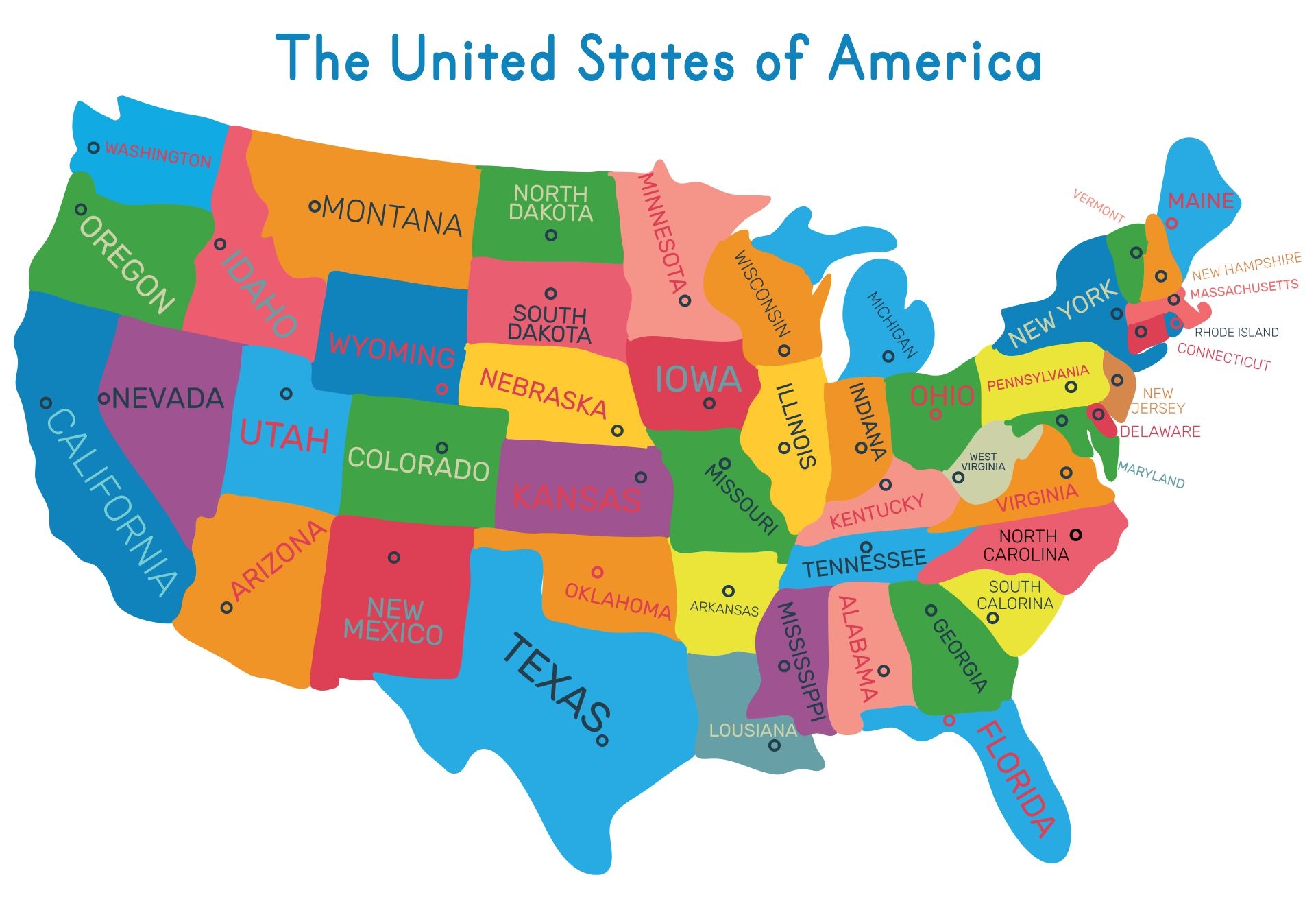 United States Map Printable