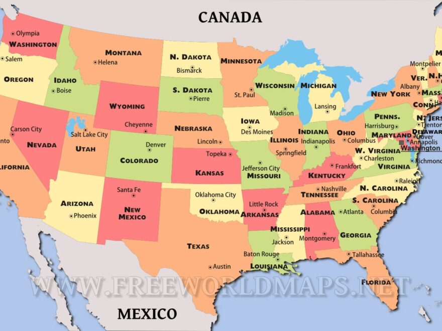 United States Political Map