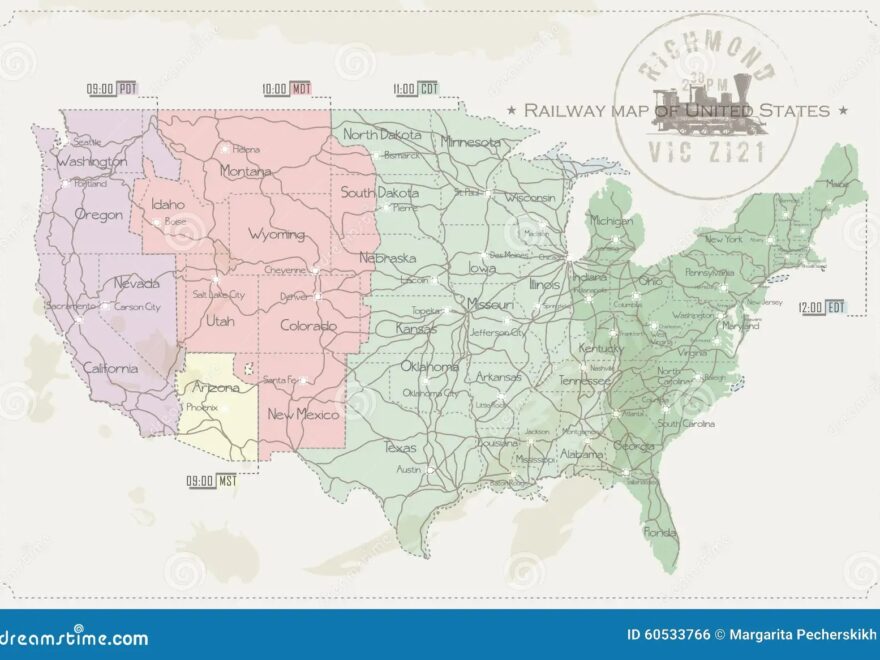 United States Timezone Map Stock Illustrations 13 United States Timezone Map Stock Illustrations Vectors Clipart Dreamstime