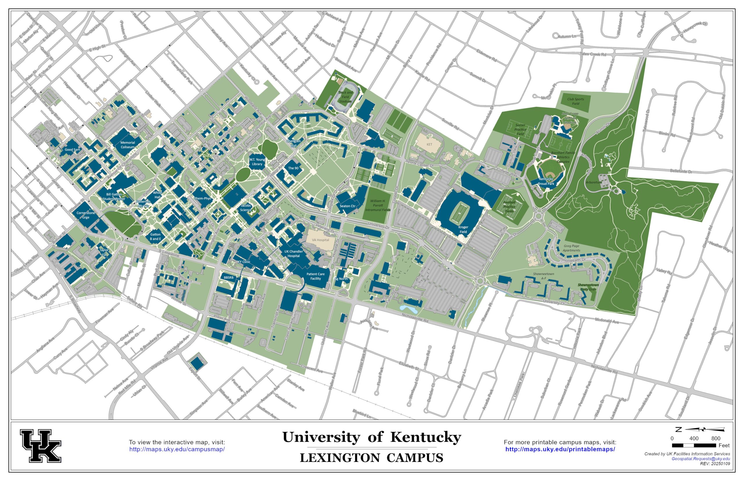 Uk Hospital Lexington Ky Printable Map