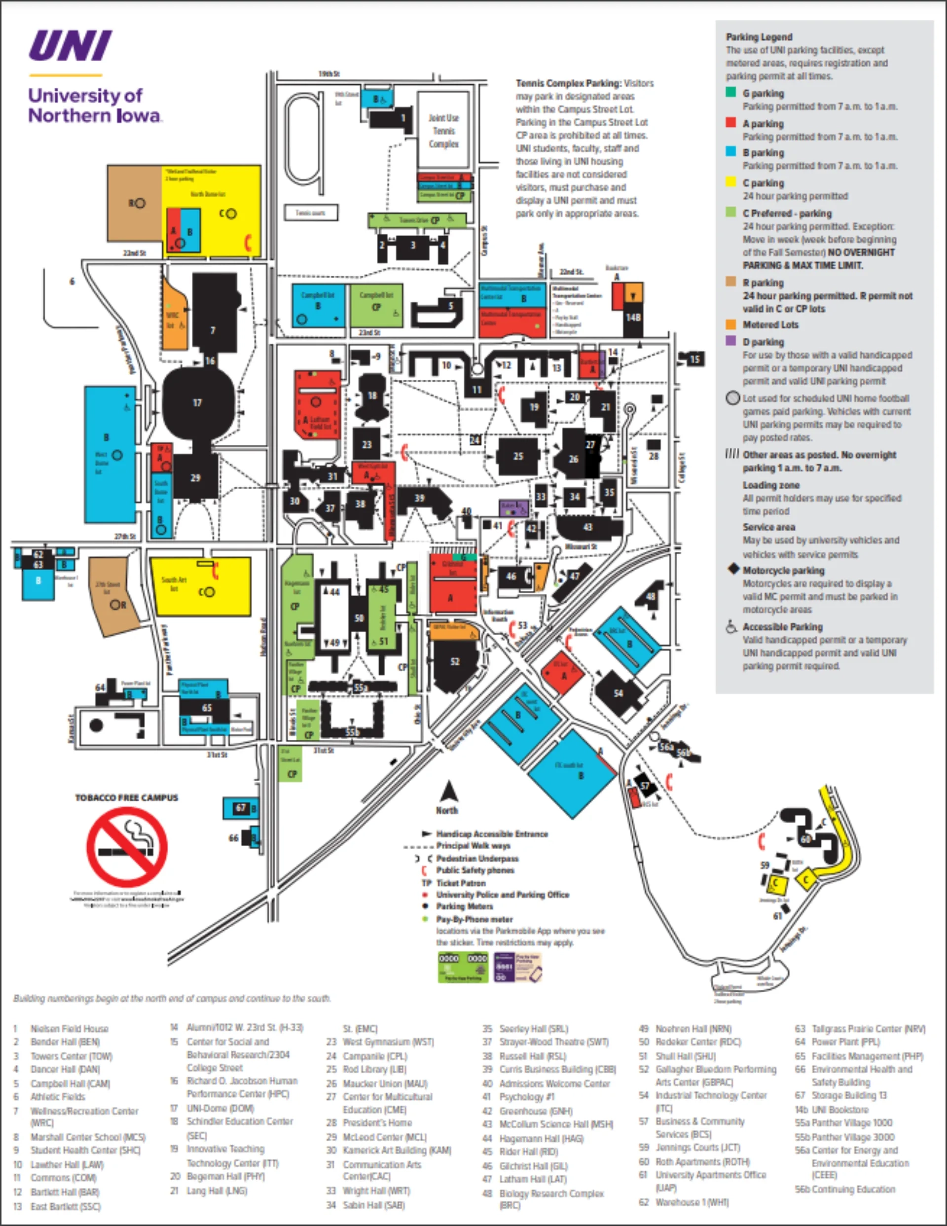 University Of Northern Iowa Campus Map 2024 All Maps