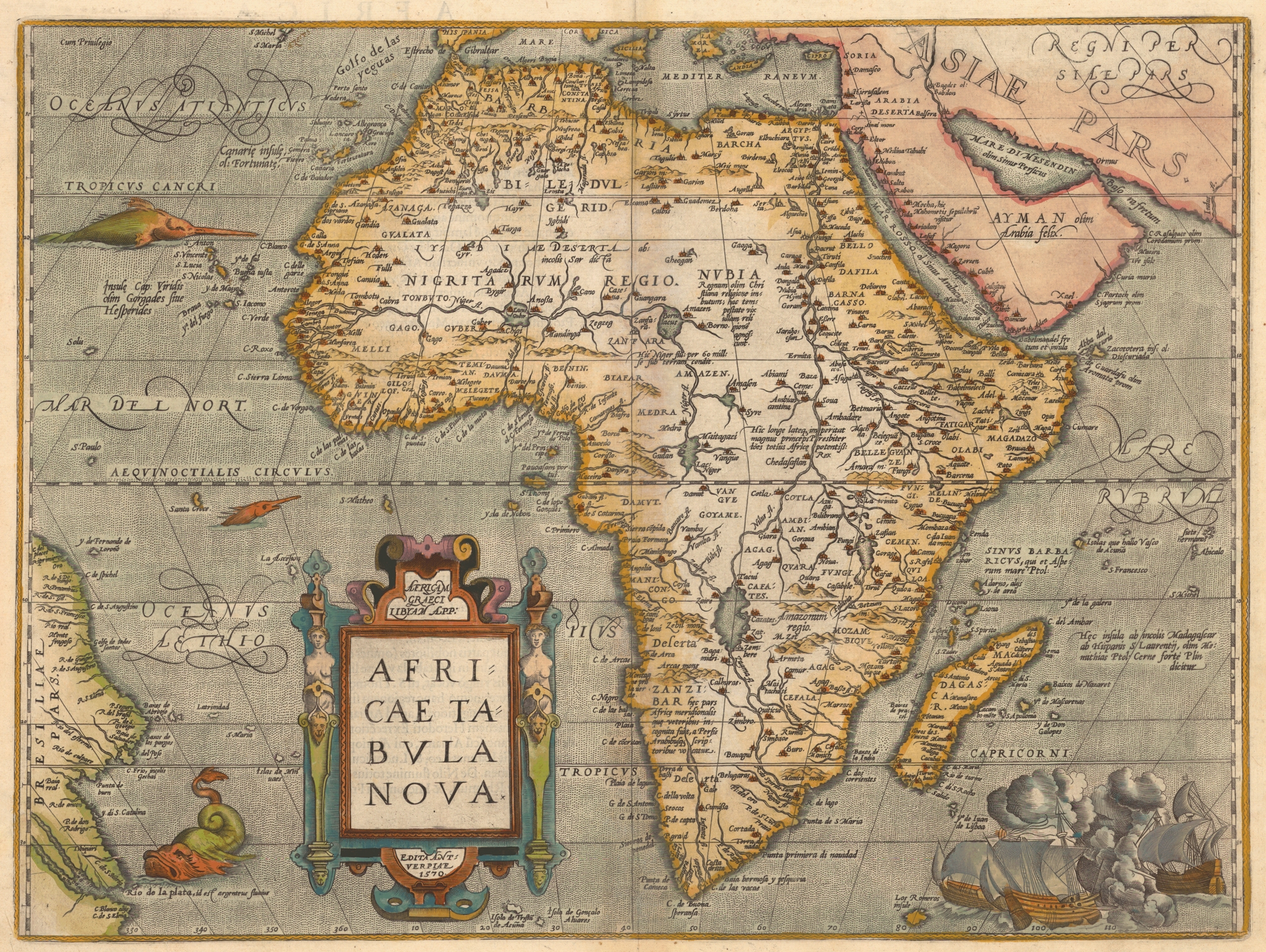 Printable World Map Africa