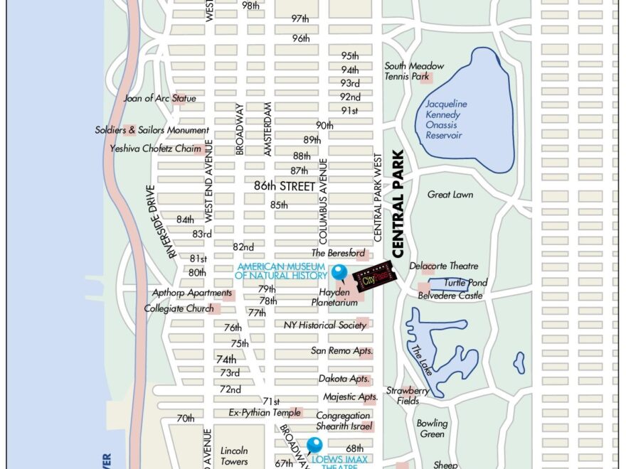 Upper West Side Map Ontheworldmap