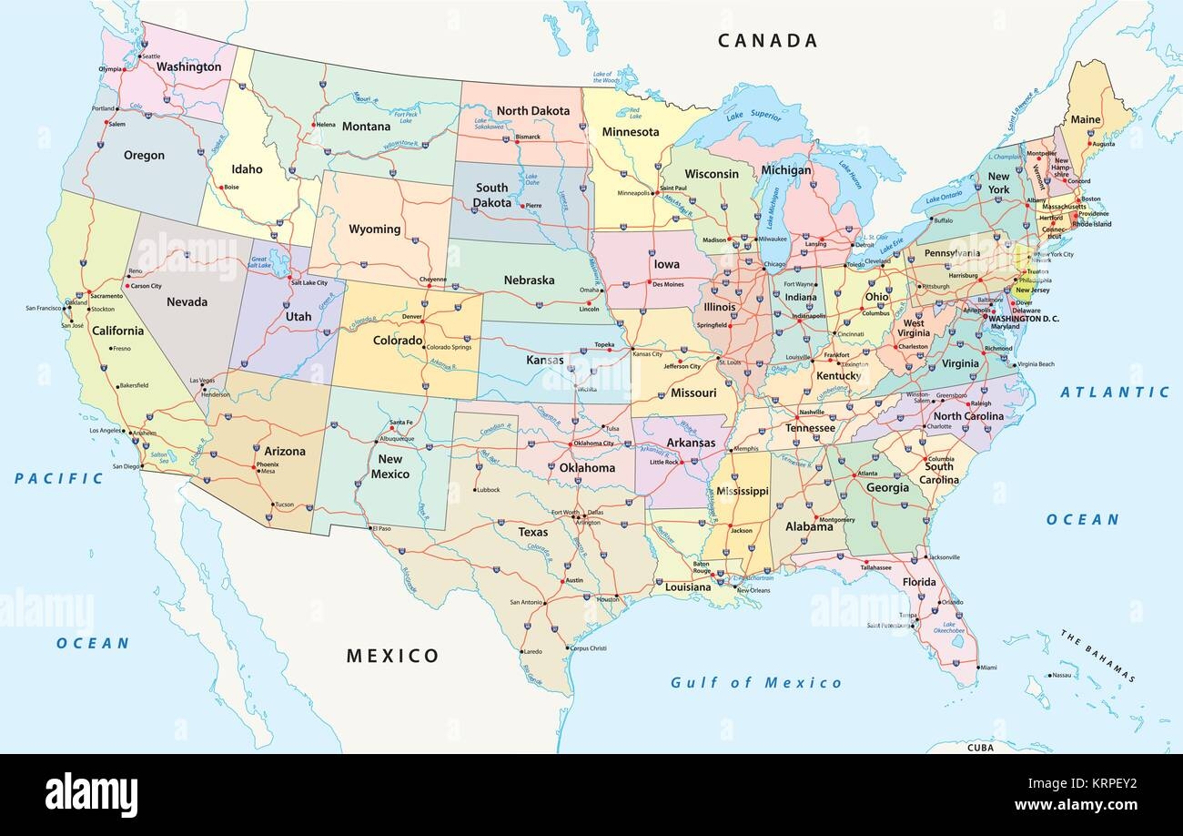 United States Interstate Map Printable United States Interstate Map Printable