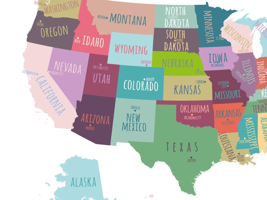 US Map Capitals Wall Art PRINTABLE United States Map Print Usa States Capitals Map Poster USA Map For Kids Kids Room Decor P452 Etsy