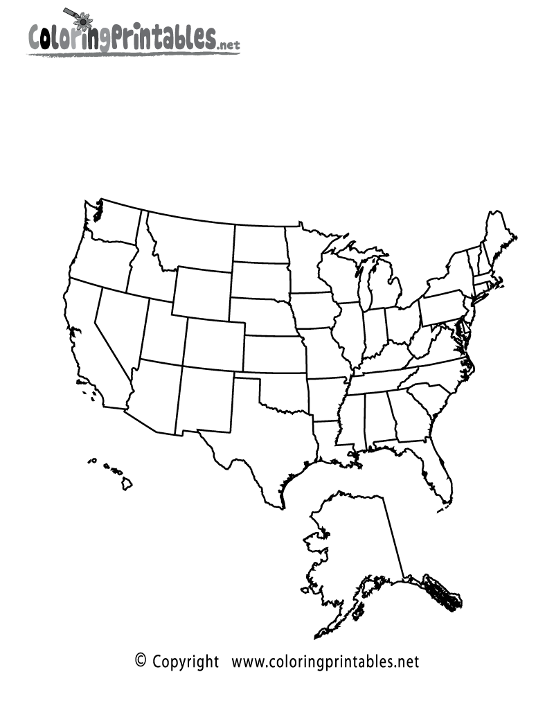 Printable Map Of Usa Full Page