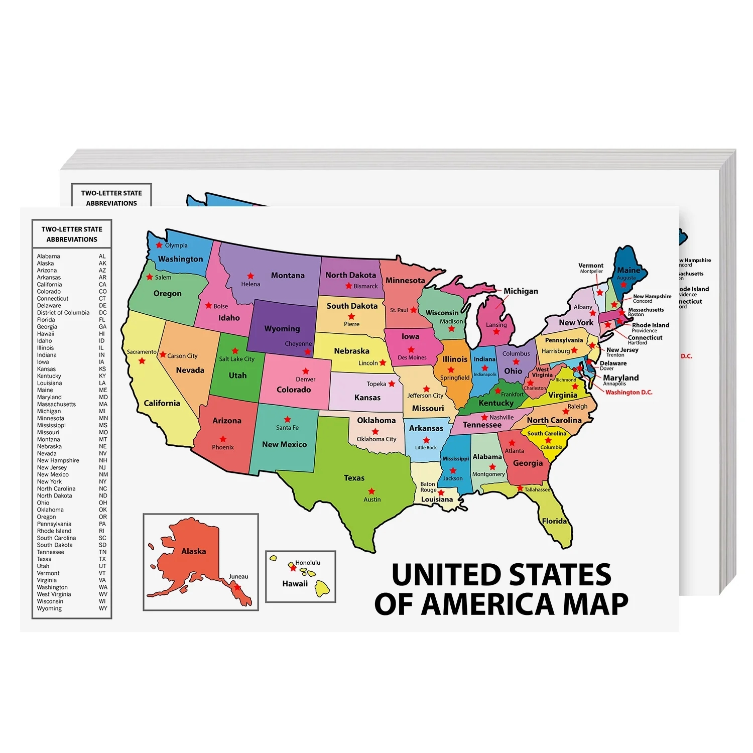 USA Map Poster With State Capitals Educational Comoros Ubuy USA Map Poster With State Capitals Educational Comoros Ubuy