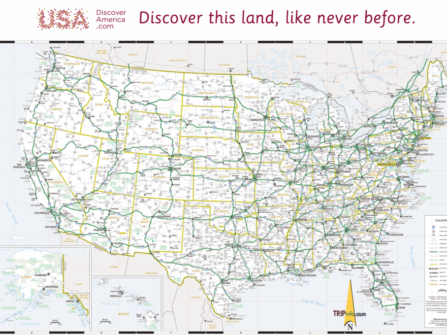 USA Road Map