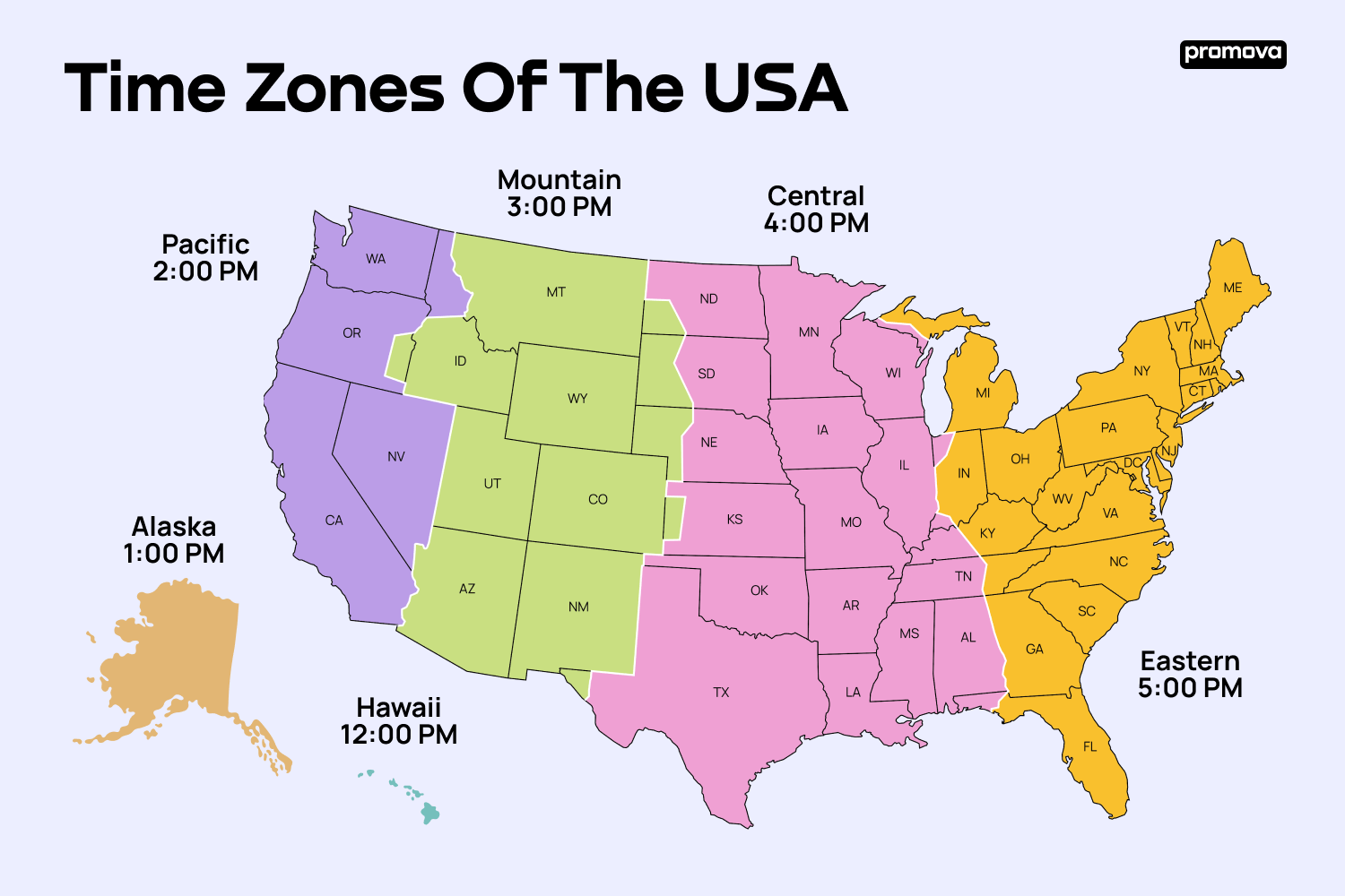USA Time Zone Abbreviations Explained Key Differences Between ET And EST Promova Blog
