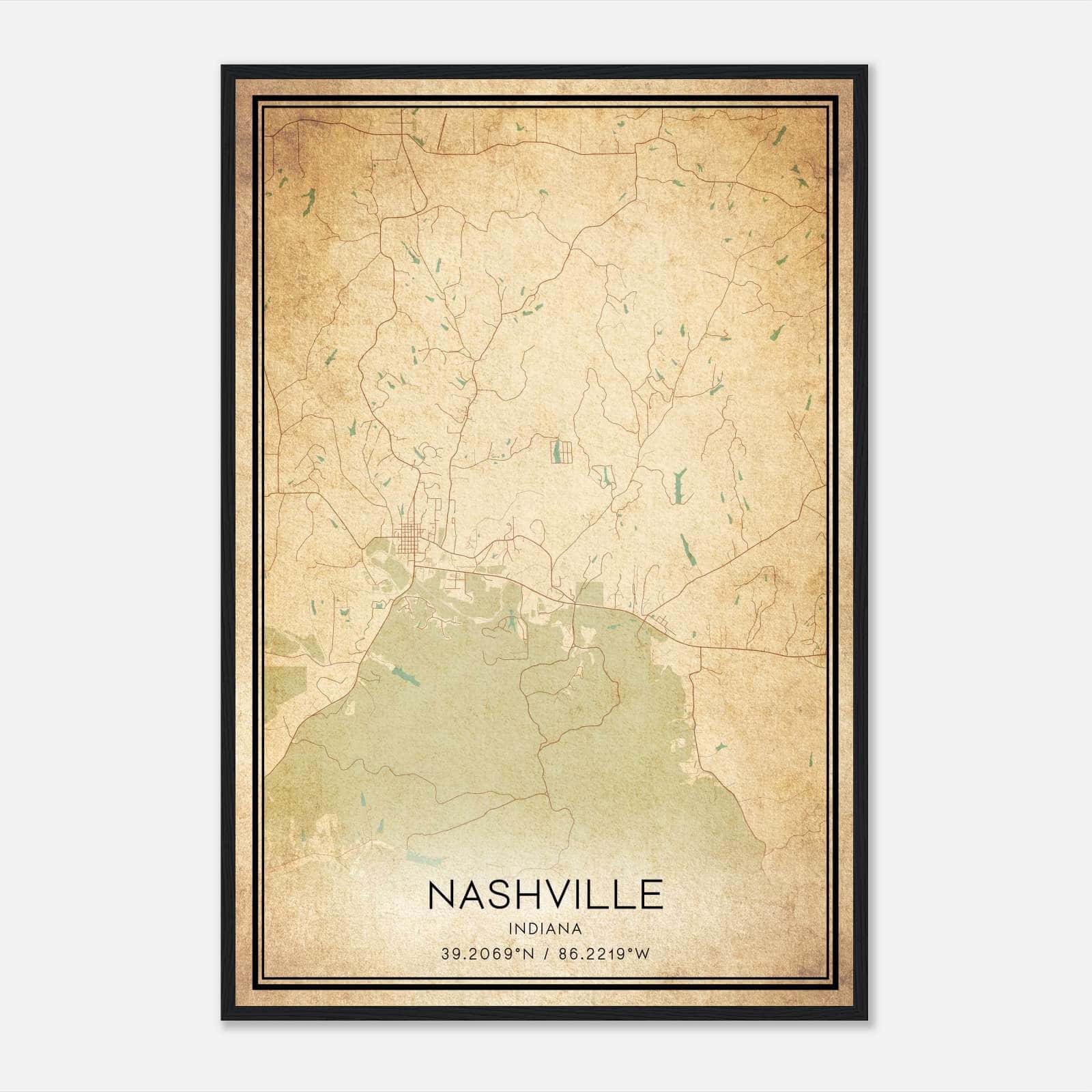 Printable Maps Of Nashville Indiana