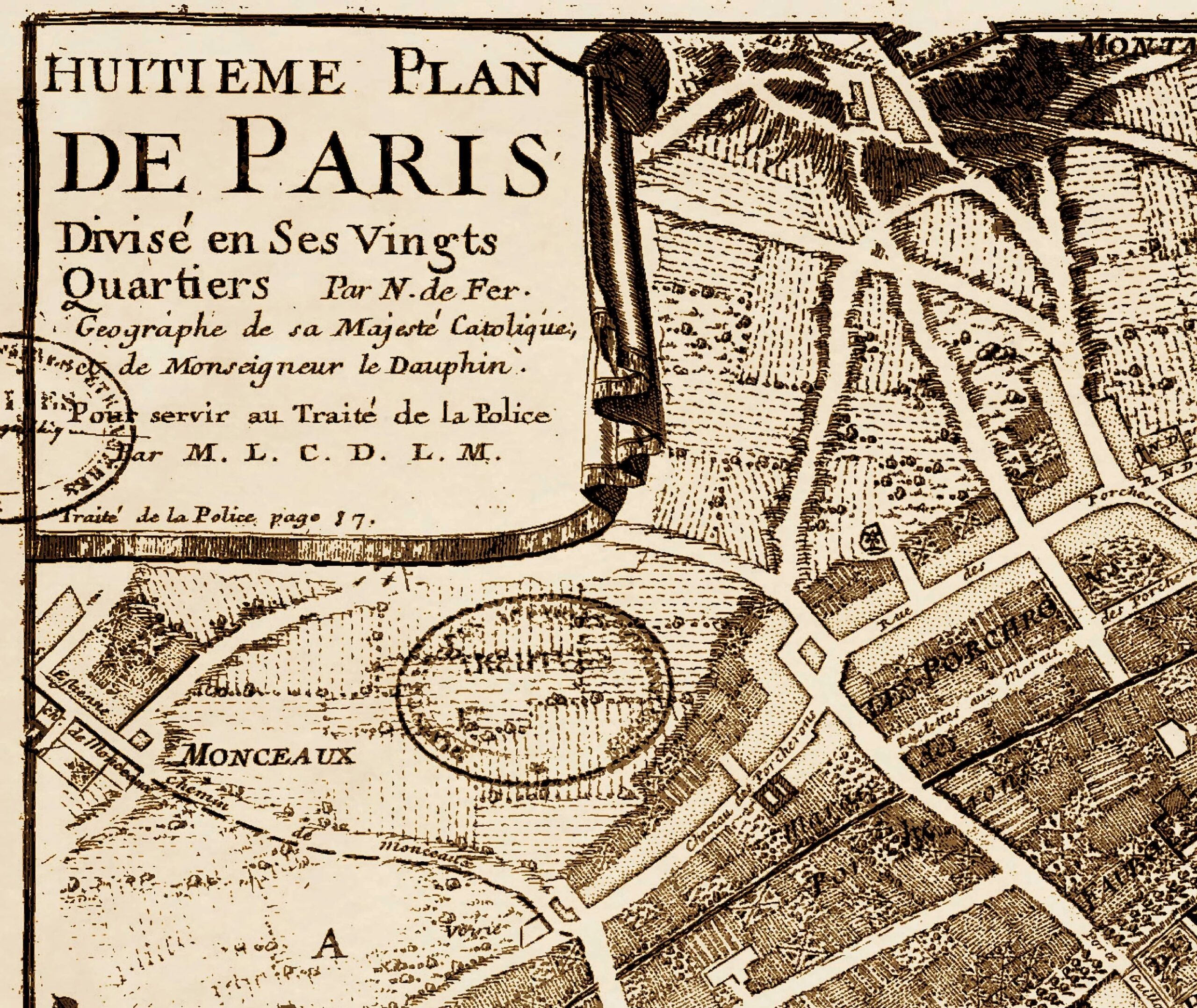 Vintage Paris Map Printable