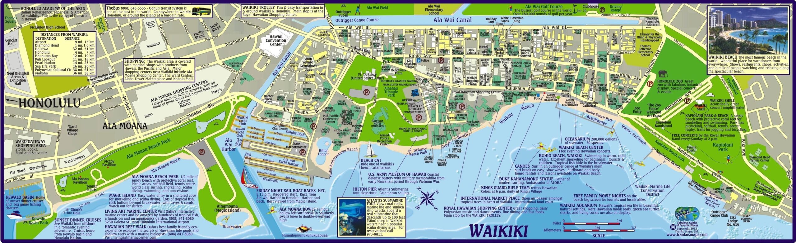Waikiki Beachcomber Resort On Kalakaua Ave Duke s Lane Map