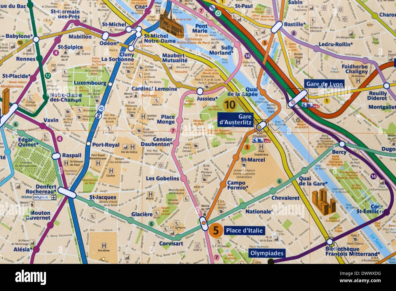Free Printable Paris Walking Map